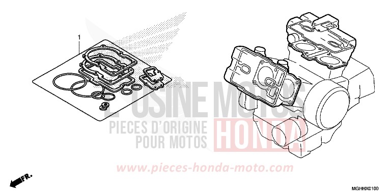 TROUSSE DE JOINT A von VFR1200X "Crosstourer" DCT PEARL GLARE WHITE (NHB53) von 2017